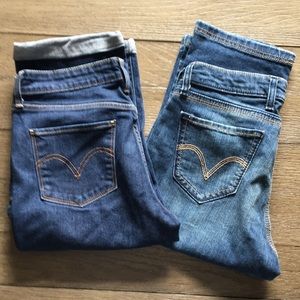 Two pairs Levi’s size 6 Capri jeans